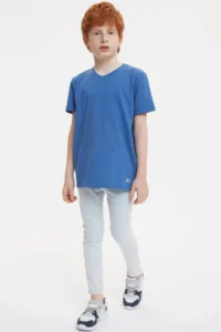 DeFacto Boy's Regular Fit V-Neck Short Sleeve T-Shirt - Image 2