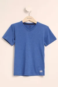 DeFacto Boy's Regular Fit V-Neck Short Sleeve T-Shirt - Image 4