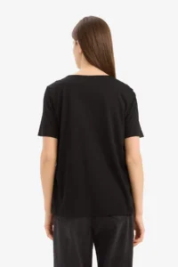 DeFacto Regular Fit V-Neck Basic Short Sleeve T-Shirt - Image 5