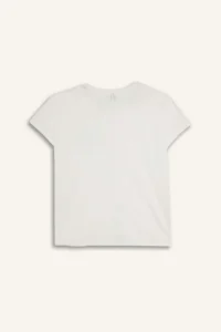 DeFacto Traditional Regular Fit Glitter Detailed Short Sleeve T-Shirt - Image 5