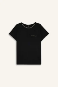 DeFacto Regular Fit Glitter Detailed Short Sleeve T-Shirt - Image 7