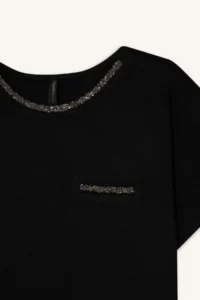 DeFacto Regular Fit Glitter Detailed Short Sleeve T-Shirt - Image 8
