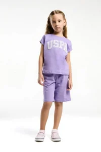 US Polo Assn. U.s Polo Shirt US20100-G KIZ BERMUDA Set - Image 2