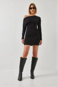 Bianco Lucci Women Boat Neck Dress 390 - Image 5