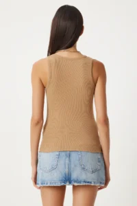 Lovelyİstanbul Ribbed Thick Sleeveless Knitting Tank Top - Image 4