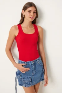 Lovelyİstanbul Ribbed Thick Sleeveless Knitting Tank Top Rejection Lhj0001 - Image 2