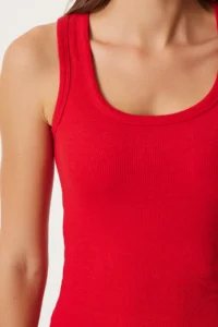 Lovelyİstanbul Ribbed Thick Sleeveless Knitting Tank Top Rejection Lhj0001 - Image 3