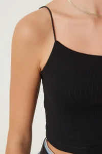 Happiness İstanbul Women Black Thread Sleeveless Knitting Bustier - Image 3