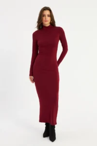 Cool & Sexy Women Burgundy Maxi Dress - Image 6