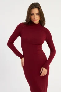 Cool & Sexy Women Burgundy Maxi Dress - Image 8
