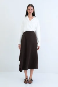 VAGGON Asymmetric Kesim Skirt - Image 4