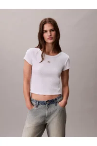 Calvin Klein Women Woven Label Baby T-shirt