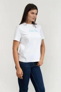 Calvin Klein Women White T-Shirt  YAA - Image 2