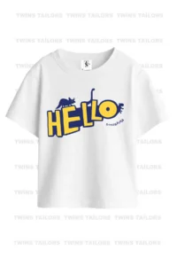 twins tailors Teddy Bear Printed 3 Pack Unisex White-Black-Yellow Children's T-Shirt - Image 4