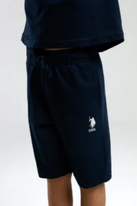 US Polo Assn. U.s. Polo Shirt Assn Boys' Navy Blue Bermuda Set - Image 4