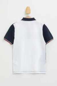 DeFacto Boy's Color Blocked Short Sleeve Polo T-Shirt - Image 3