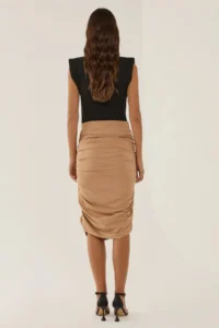 Hiccup Shirred Midi Skirt - Image 5