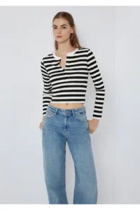 Mavi Long Sleeve Women T-Shirt m1613767-85407 - Image 3