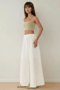 Hiccup High Waist A-Form slit Maxi Skirt - Image 5