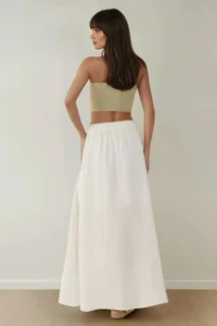 Hiccup High Waist A-Form slit Maxi Skirt - Image 6