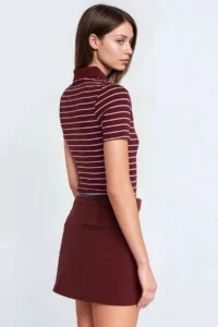Hiccup Mini Plain Shorts Skirt - Image 5