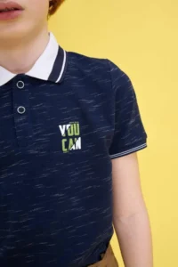 DeFacto Boys' Pique Polo Shirt Collar T-Shirt m7544A620SP - Image 3