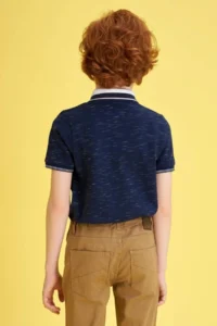 DeFacto Boys' Pique Polo Shirt Collar T-Shirt m7544A620SP - Image 4