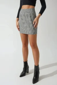 Hiccup High Waist Plaid Mini Skirt - Image 5