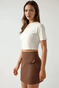 Hiccup Pika Collection Pocket Detailed Mini Skirt - Image 2