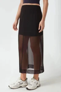 Hiccup High Waist Tulle Midi Skirt Pika Collection