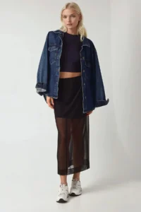Hiccup High Waist Tulle Midi Skirt Pika Collection - Image 2