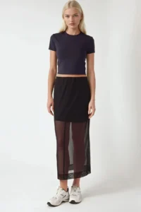 Hiccup High Waist Tulle Midi Skirt Pika Collection - Image 4