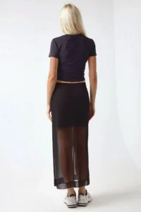 Hiccup High Waist Tulle Midi Skirt Pika Collection - Image 5