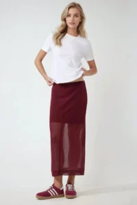 Hiccup High Waist Tulle Midi Skirt Pika Collection - Image 3