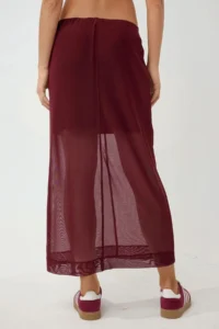 Hiccup High Waist Tulle Midi Skirt Pika Collection - Image 4
