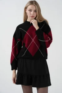 Hiccup BDART textured Mini Knitting Skirt with Drawstring Detail