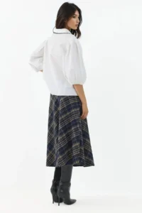 Hiccup A-Form Thick Midi Skirt - Image 4