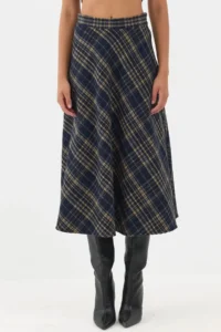 Hiccup A-Form Thick Midi Skirt - Image 6