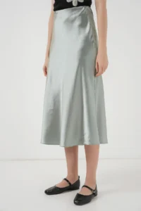 Hiccup BDART Elastik A-Form Kesim Midi Skirt - Image 4