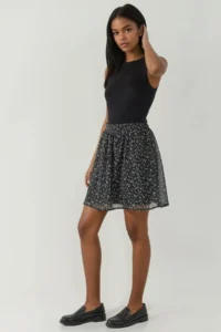 Hiccup High Waist Floral Mini Skirt - Image 2