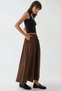 Hiccup BUSEM Pocket Detailed Elastic Midi Skirt - Image 2