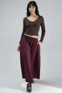 Hiccup BUSEM Pocket Detailed Elastic Midi Skirt - Image 6