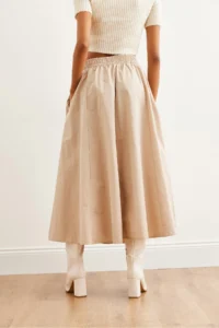 Olalook Women's Stone Waist Elastic Parachute Bell Skirt - Image 6