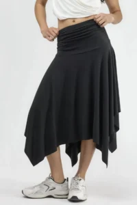 Hiccup BUSEM Soft Touch Asymmetric Midi Skirt