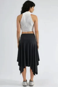 Hiccup BUSEM Soft Touch Asymmetric Midi Skirt - Image 3