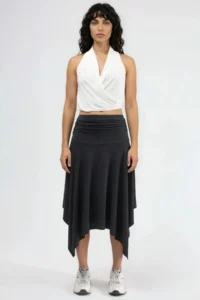 Hiccup BUSEM Soft Touch Asymmetric Midi Skirt - Image 6