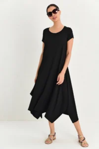 Cool & Sexy Women Black Tunic Dress - Image 3