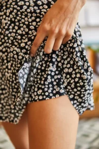 Olalook Women Black Camisole Skirt with Shorts - Image 6