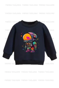 twins tailors Skateboard Printed 3 Pack Unisex Grey-Black-Navy Blue Crew Neck Kids Sweatshirt - Image 2