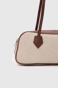 Shule Bags Boheme Wicker Baget Bag Cream - Image 6